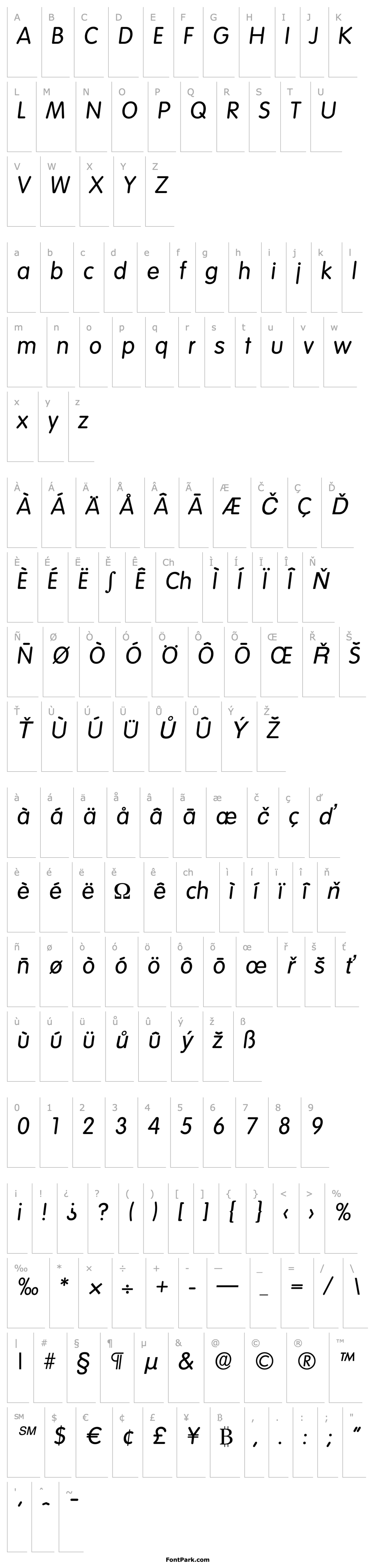 Overview RolandBecker Italic