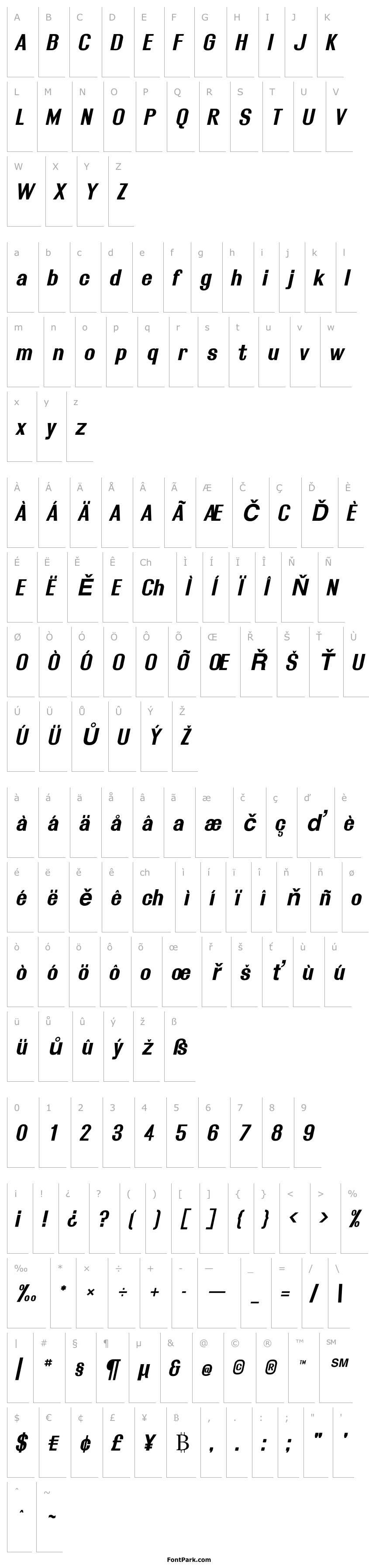 Overview Rollout Bold Oblique