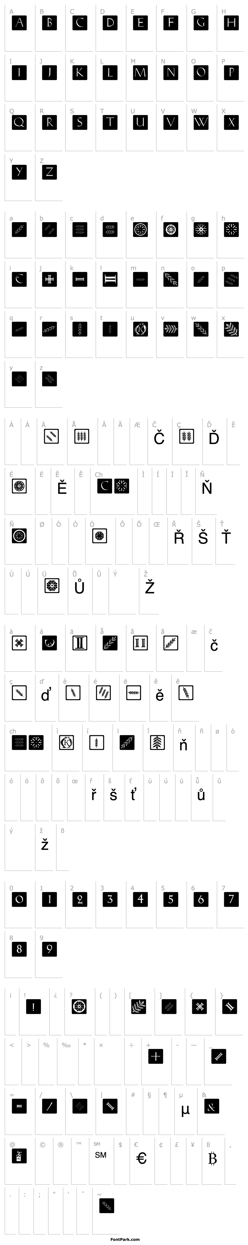 Overview RomanaCapsClassicSquares