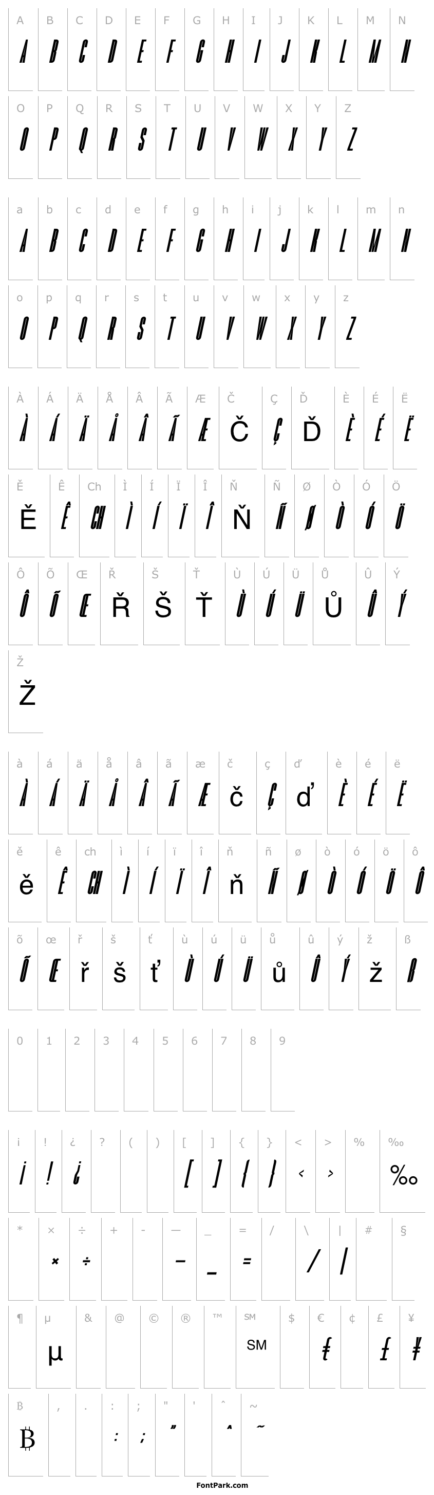 Overview Romestone Italic