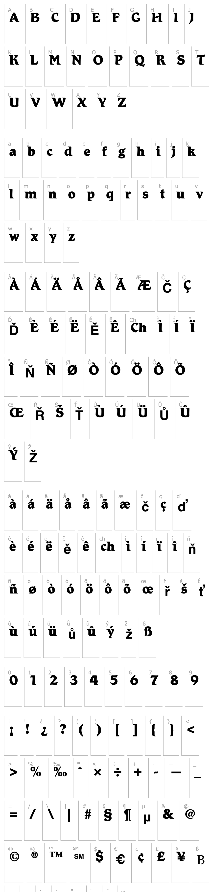 Overview Romic-ExtraBold