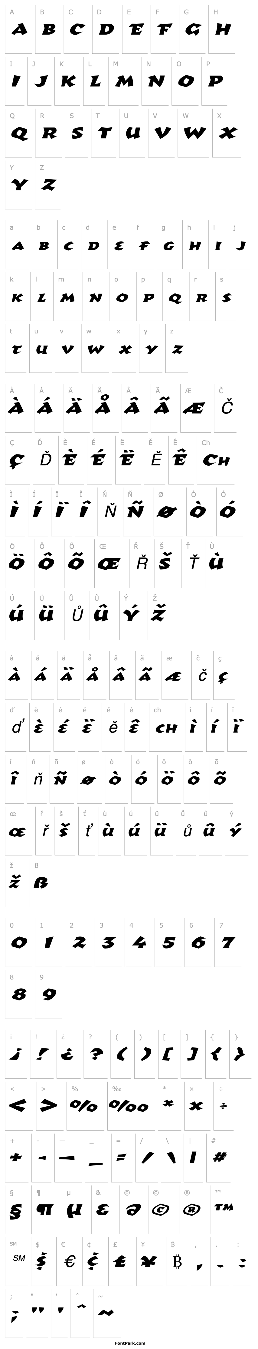 Overview RomulusExtended Italic