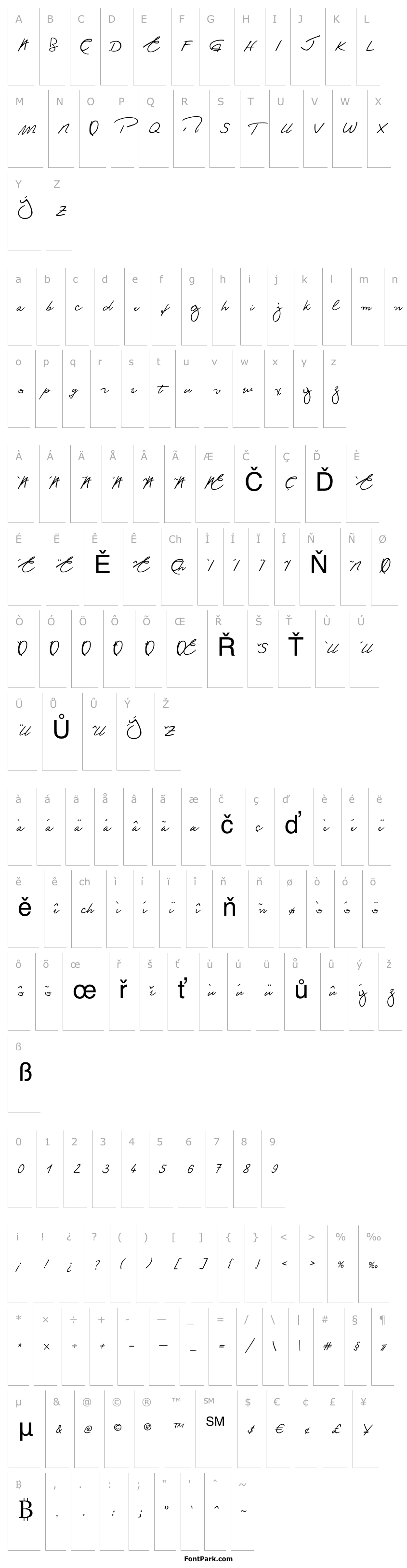 Přehled Ronald Handwriting Regular