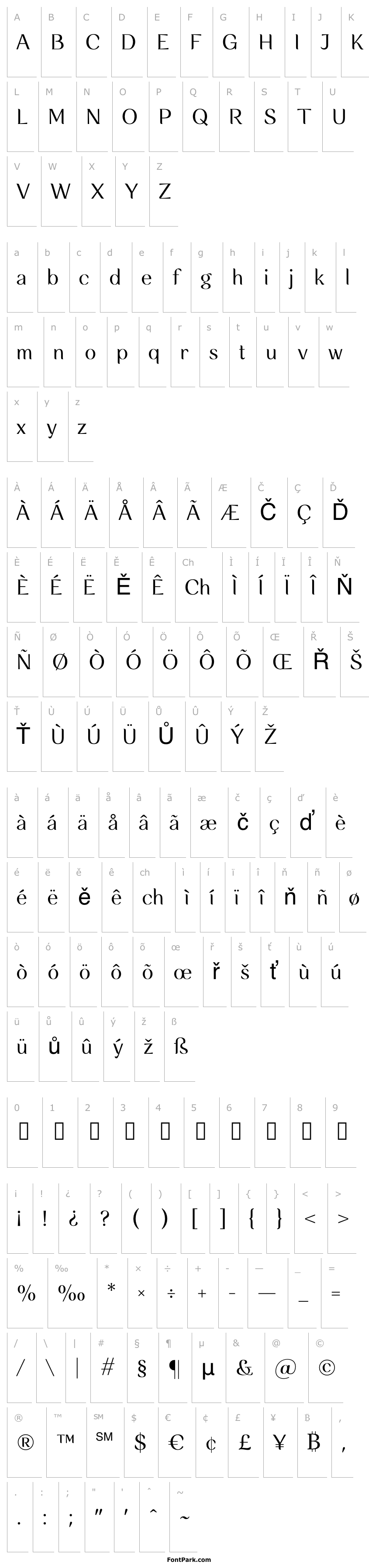 Přehled RossanovaPersonalUse-Regular