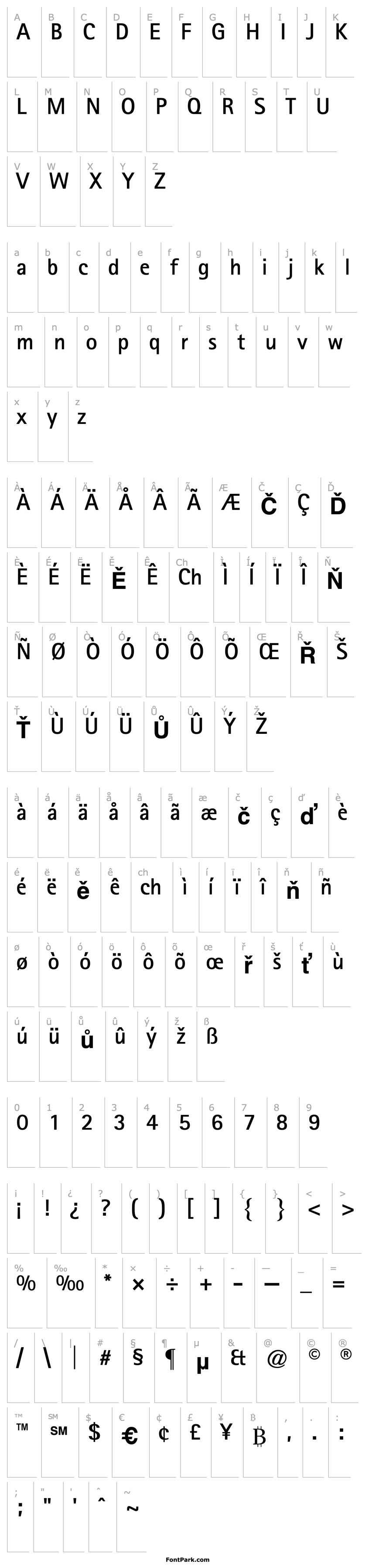 Overview Rotis SansSerif 65 Bold