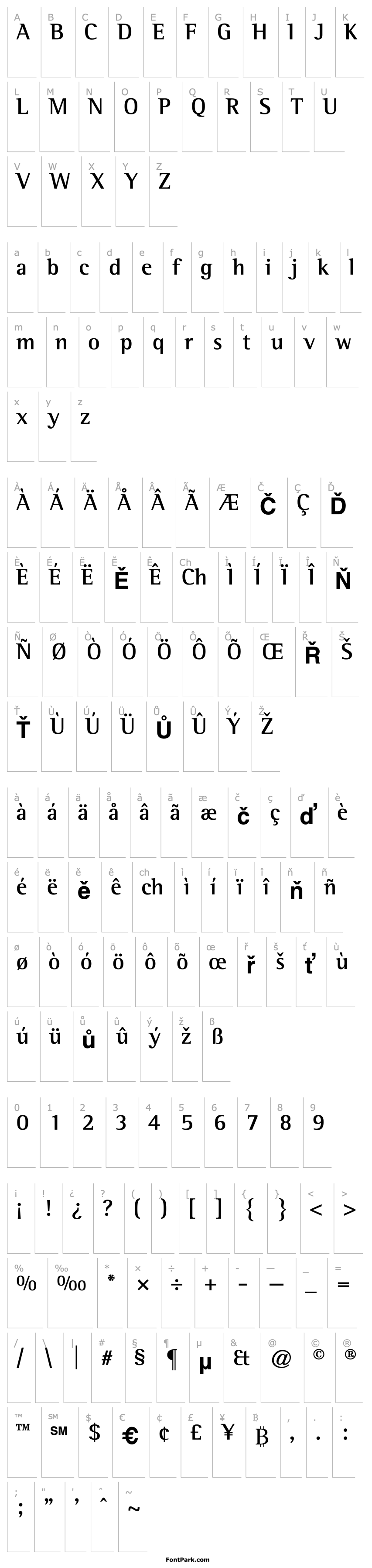 Overview Rotis Semiserif 65 Bold