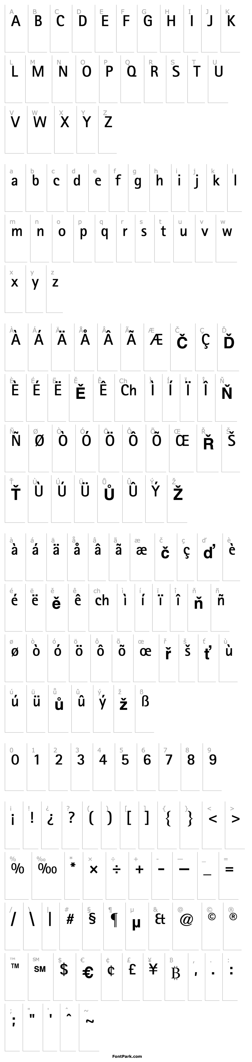 Overview RotisSansSerif65-Bold