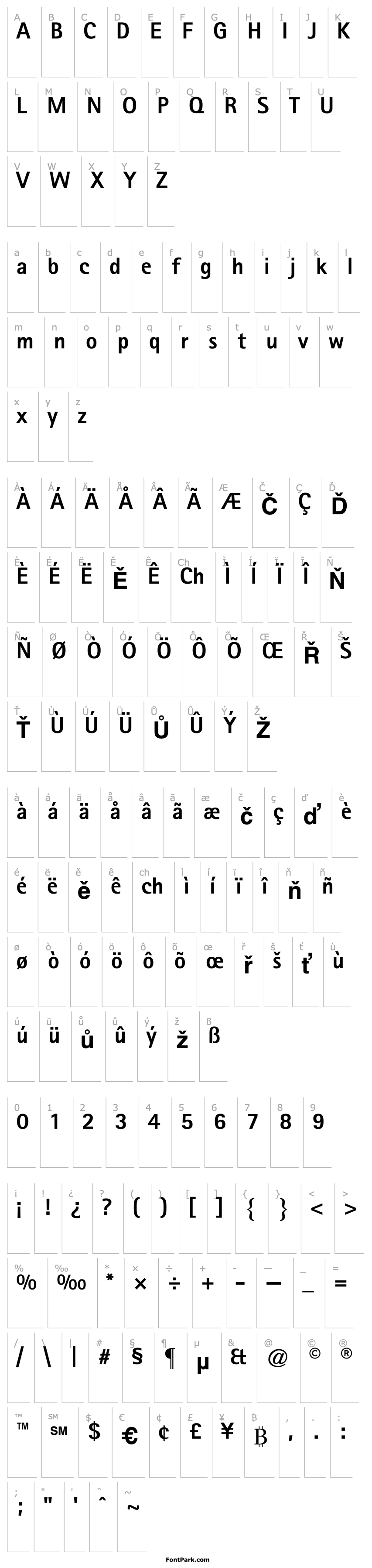 Overview RotisSansSerif75-ExtraBold