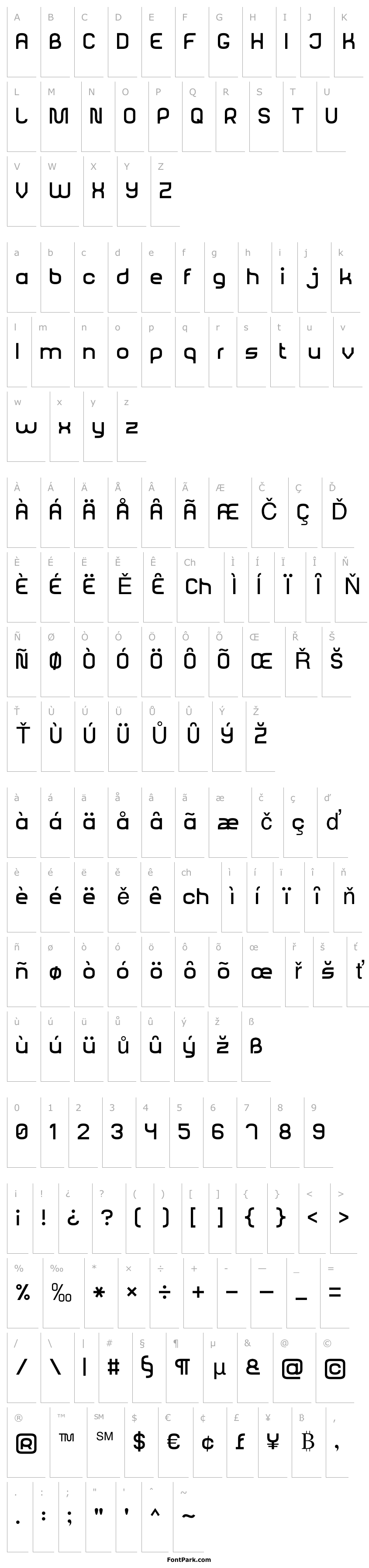 Přehled Rounded Sans Serif 7