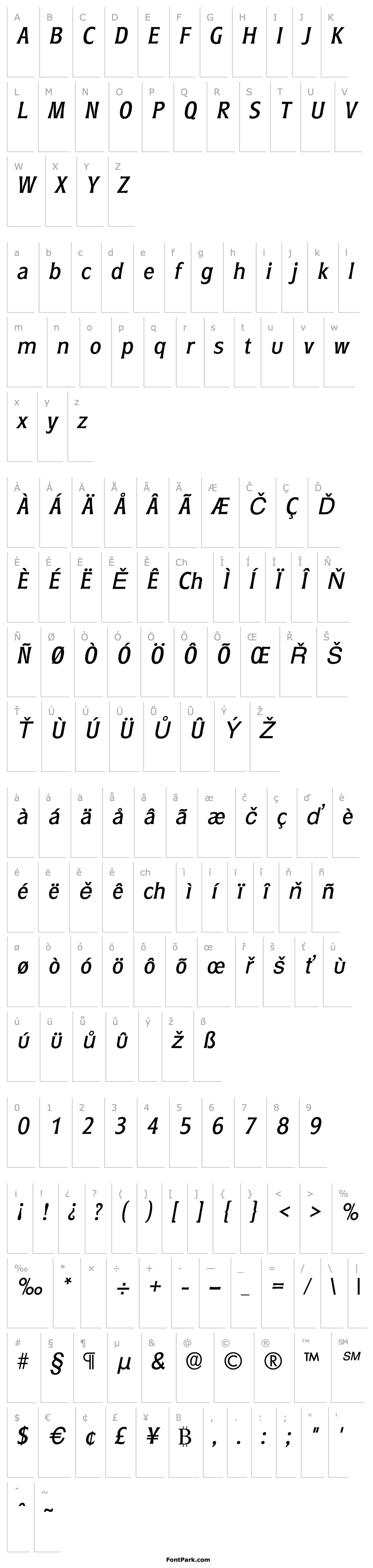 Overview Roundest Italic