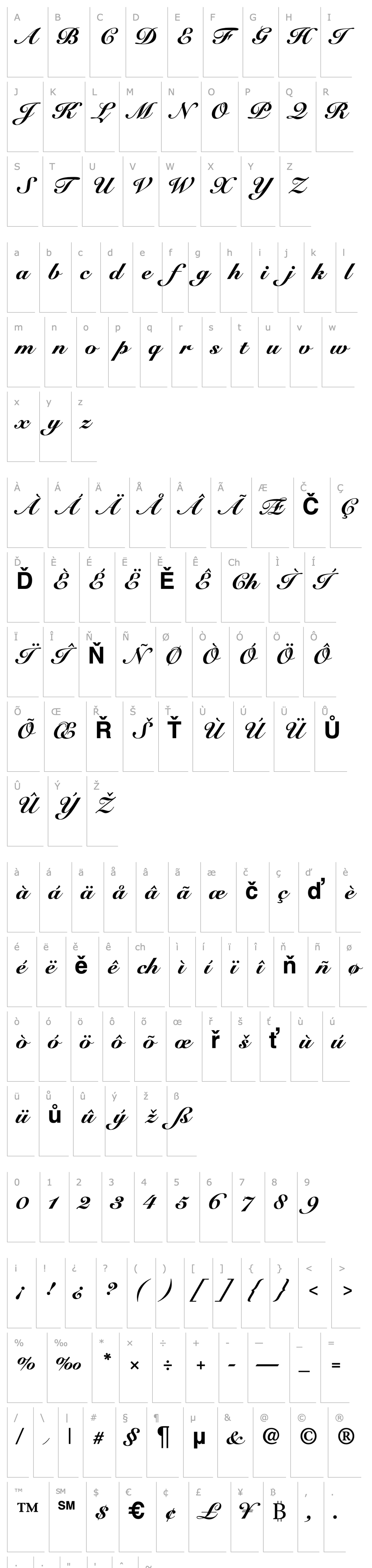 Overview RoundhandBlack-Regular