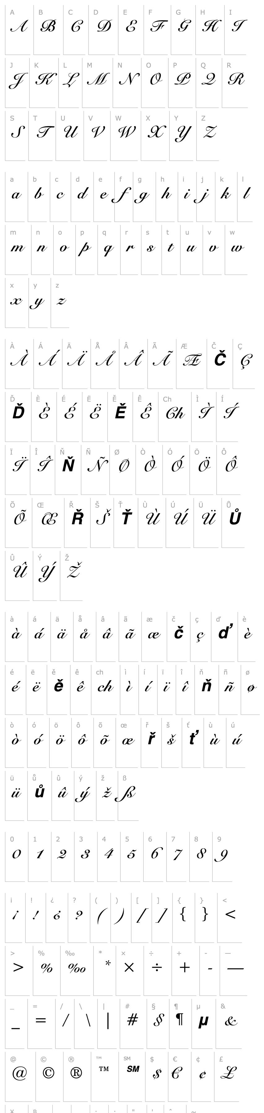 Overview RoundhandBT-Bold