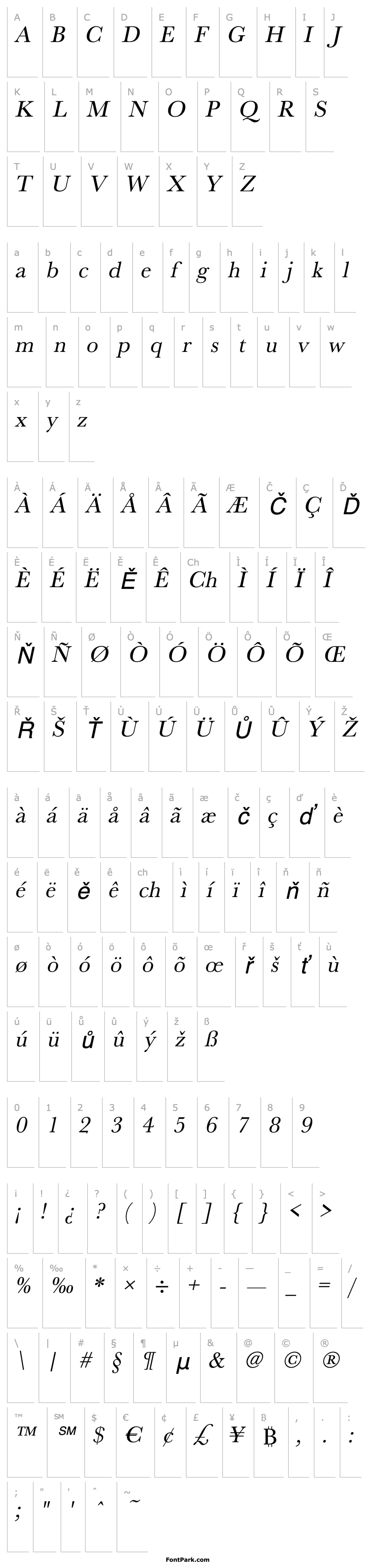 Přehled RoxanneBecker Italic