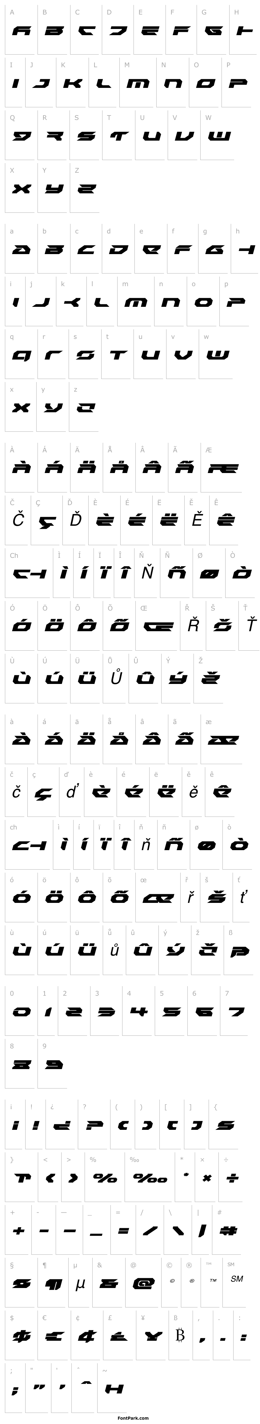 Přehled Royal Samurai Expanded Italic