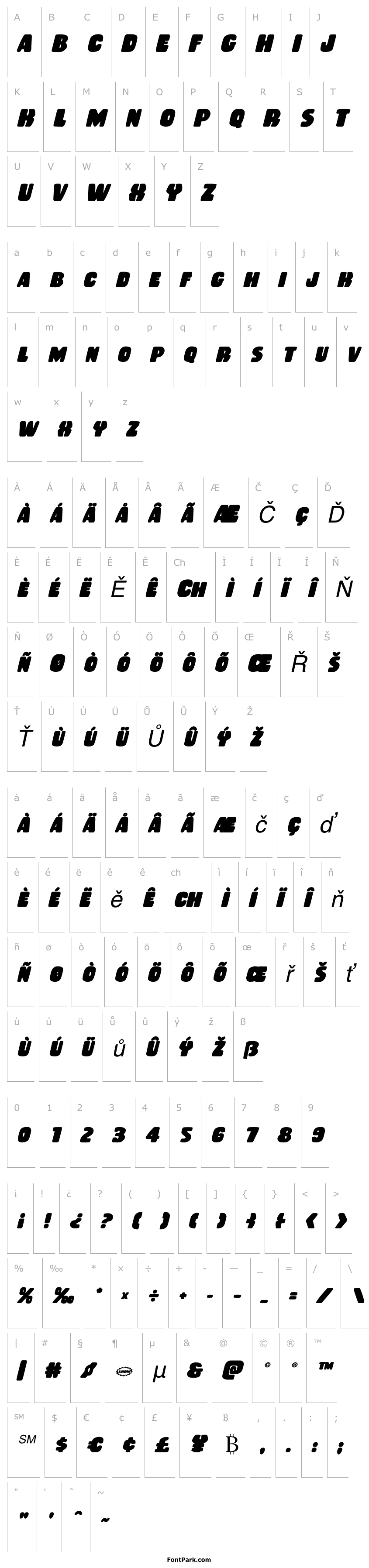 Overview Rubber Boy Bold Italic