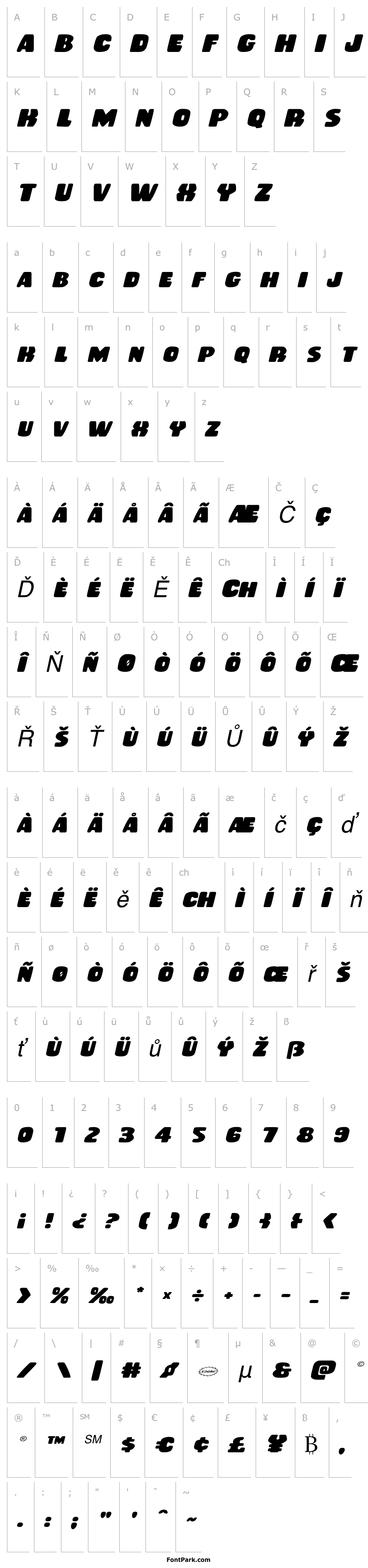 Přehled Rubber Boy Expanded Italic