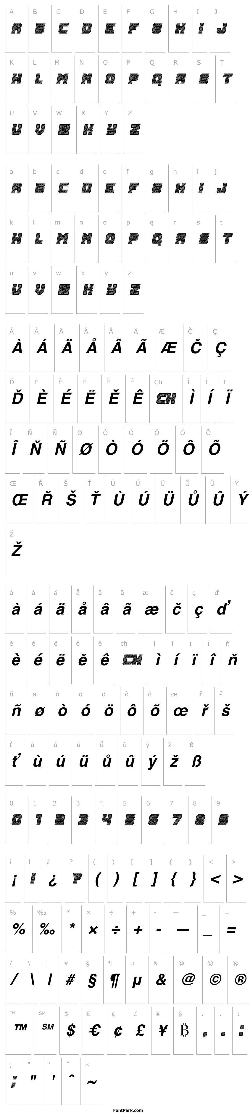 Přehled Rubles Bold Italic