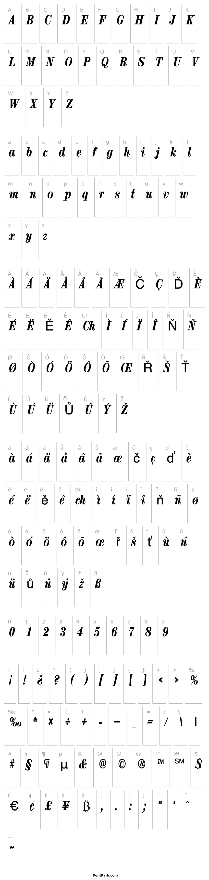 Overview RubyScriptNarrowXbold Regular