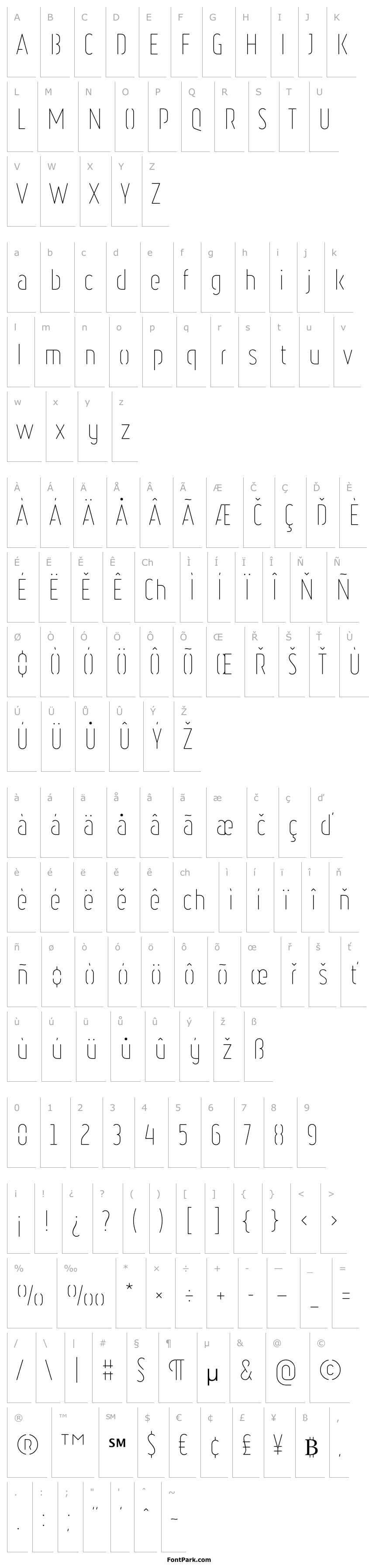 Overview Ruler Stencil Thin