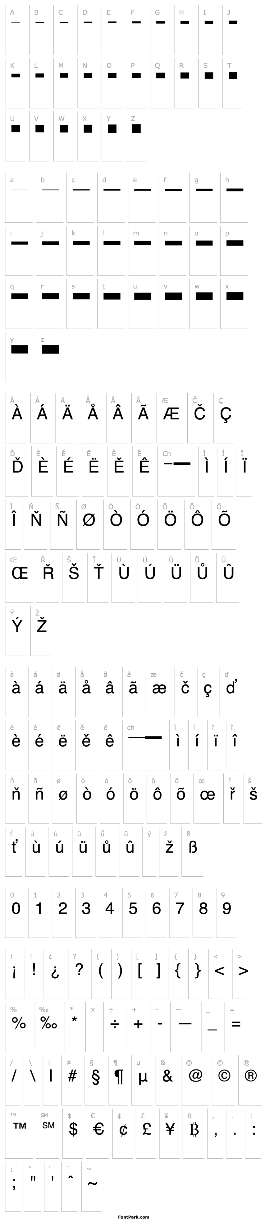 Overview RulesFont Regular