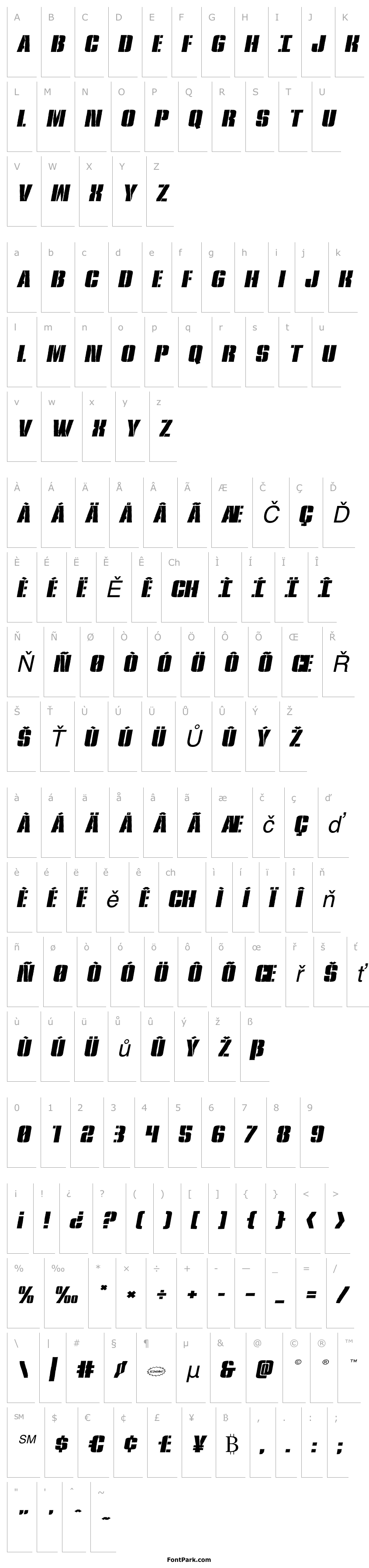 Overview Rumble Tumble Expanded Italic