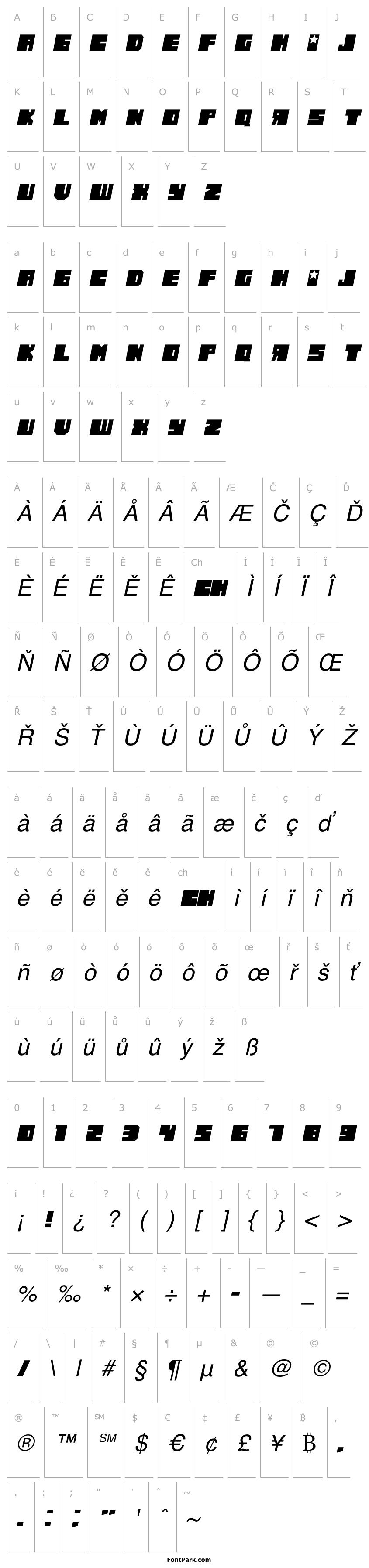 Overview Russiano Thin Italic