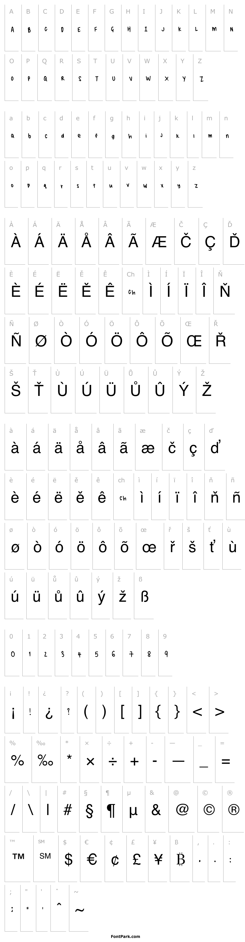 Přehled Rylees Handwriting Regular