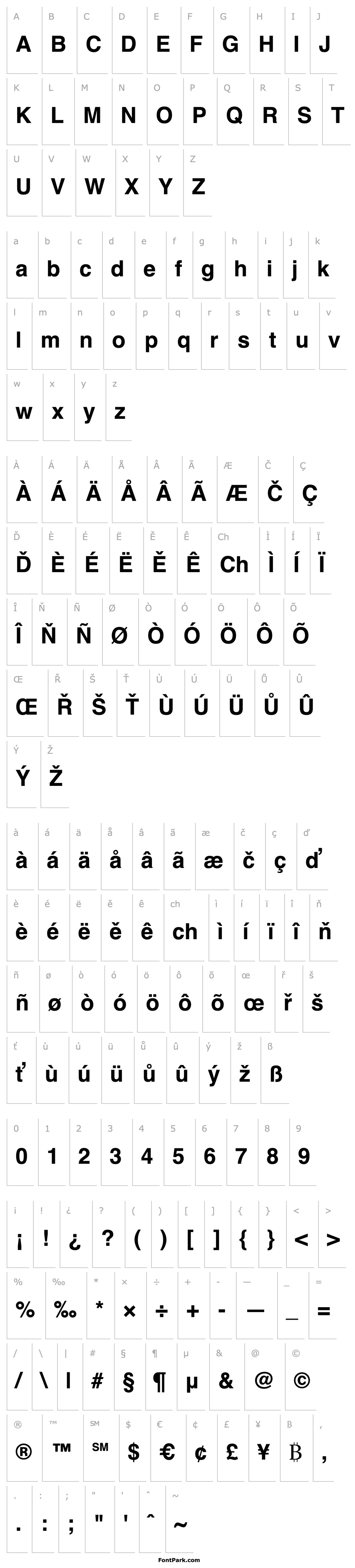 Overview RyoDispStd-ExtraBold