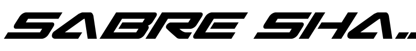 Preview Sabre Shark Semi-Bold Italic
