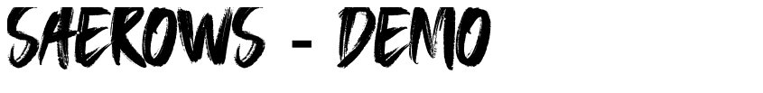 Font SAEROWS - DEMO by Knackpack Studio