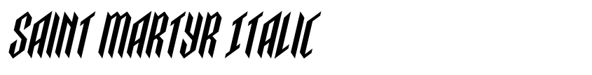 Preview Saint Martyr Italic