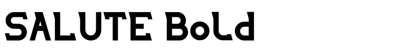 Font SALUTE Bold by weknow © (weknow.deviantart.com)