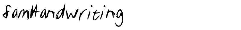Preview SamHandwriting