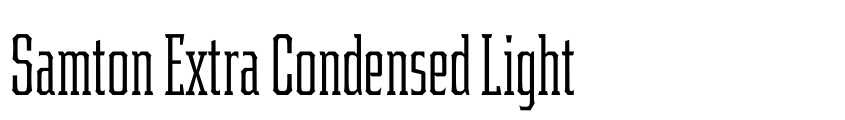 Preview Samton Extra Condensed Light