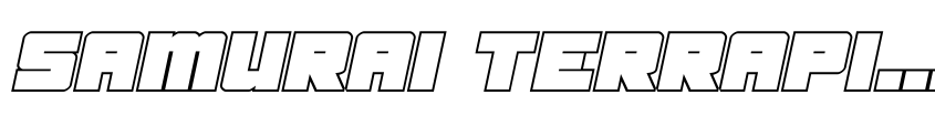 Font Samurai Terrapin Outline Italic by Daniel Zadorozny