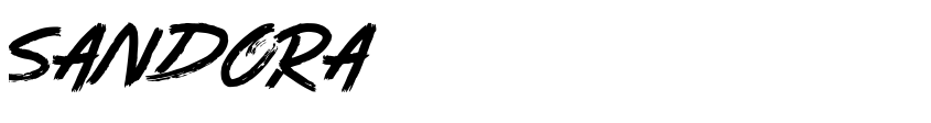 Font Sandora by Unknown