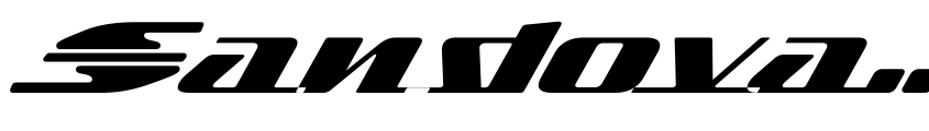 Font SandovalSpeed-Regular by Raymond Larabie