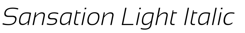 Font Sansation Light Italic by Bernd Montag