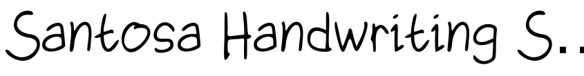 Preview Santosa Handwriting Sample Reg