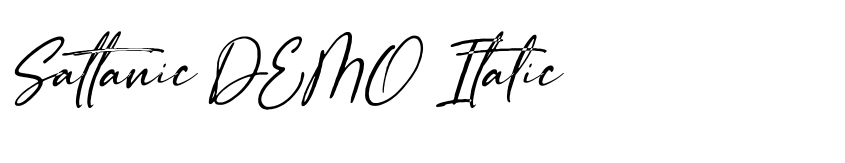 Preview Sattanic DEMO Italic