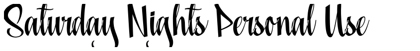 Preview Saturday Nights Personal Use