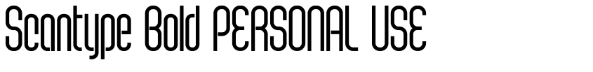 Preview Scantype Bold PERSONAL USE