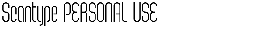 Font Scantype PERSONAL USE by MÂns Greb‰ck