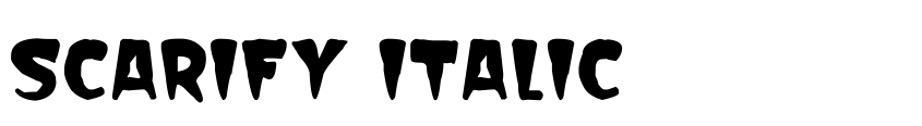 Preview Scarify Italic