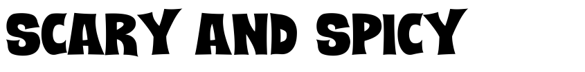 Font SCARY And SPICY by Sahirul