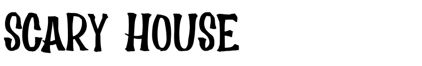 Font Scary House by Dimas Prasetyo
