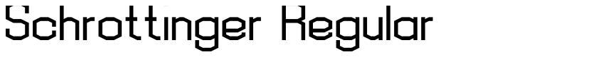 Preview Schrottinger Regular