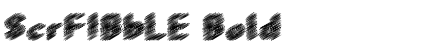 Preview ScrFIBbLE Bold