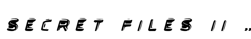 Preview Secret Files II Italic