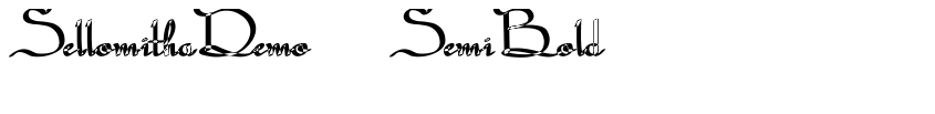Font SellomithaDemo-SemiBold by Unknown